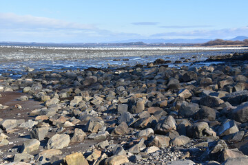 The Saint Lawrence River in the fall, Montmagny, Qu&eacute;bec, Canada