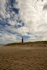Lighthouse on the island Texel, the Netherlands.