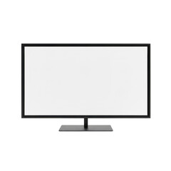 Modern flat screen tv isolated on transparent background
