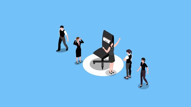 Conceptual Illustration of Hand Cutting Growth Arrow with Scissors Symbolizing Corporate Budget Cuts and Financial Austerity 3d animation cartoon