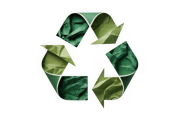 Eco Recycle Logo on Transparency background PNG