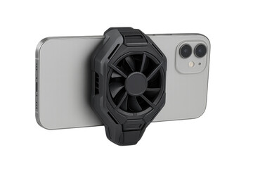 Smartphone cooling fan accessory preventing device overheating