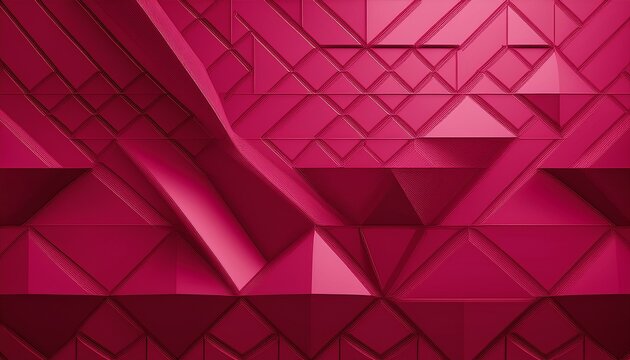 abstract 3d background of triangular shapes in ruby colors modern wallpaper of geometric patterns