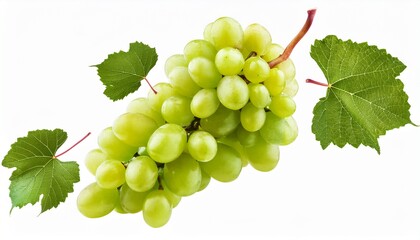 green grapes flying cut out