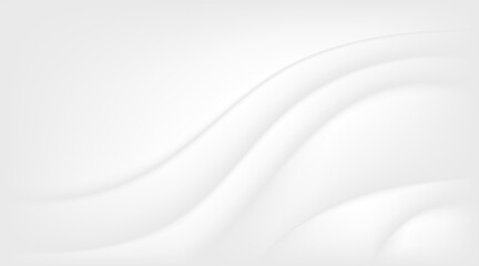 Abstract soft textured color background smooth gradient white gray wave pattern banner design