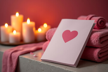 Valentine Spa Brochure. Romantic Wellness Promotion. Luxury Spa Advertising