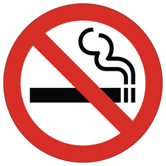 No smoking prohibition sign