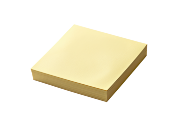 Stack of Blank Sticky Notes on White Background 