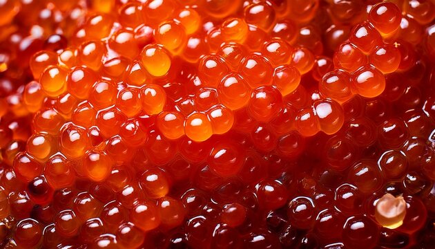 Red Caviar Closeup Of Salmon Fish Roe Caviar Delicatessen Texture Of Trout Caviar Chum Salmon Caviar Macro Shot