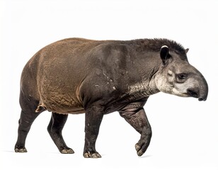 Tapir on a white background
