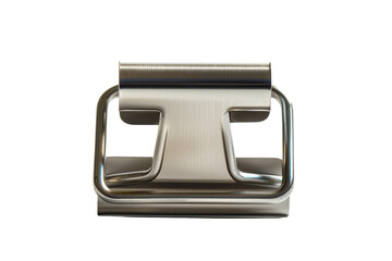 Metal Binder Clip Isolated on White 