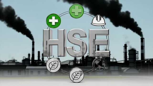 HSE environmental industrial concept for the notion of Health, Safety and Environment.