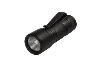 Black tactical led flashlight displaying portable outdoor equipment