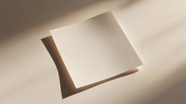 Stacked blank paper sheets mockup