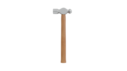 Steel Hammer on Transparent Background