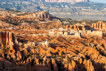 scenic Bryce Canyon with spectacular hoodoo rocks