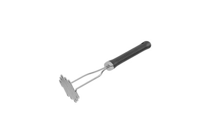 Fototapeta premium Metal Meat Tenderizer with Black Handle
