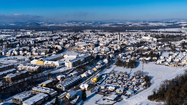 Winterliche Stadtansichten von Enns