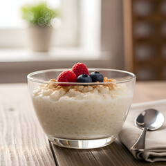 yogurt with muesli and berries
