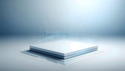 Abstract digital landscape