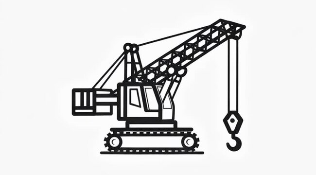 silhouette of crane
