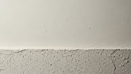 Fototapeta premium Textured wall surface with cracks. Abstract grunge background showing damage and aging. Copy space for text