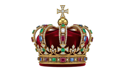 Obraz premium Ornate royal crown with jewels