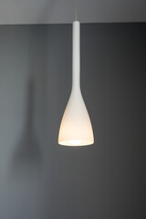 Modern pendant lamps illuminating contemporary interior design,  modern interior