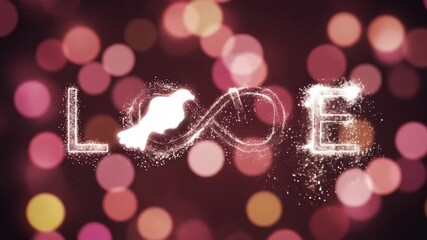 An artistic representation of love with bright bokeh lights, symbolizing affection, warmth, and emotion in modern life.