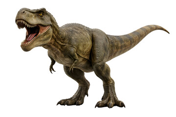 Fototapeta premium Realistic 3D Tyrannosaurus Rex Dinosaur Isolated on White Background
