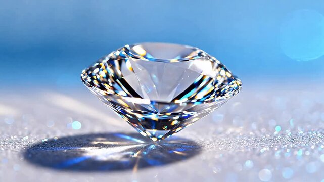 Sparkling diamond gemstone