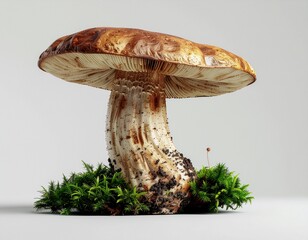 mushrooms in the grass