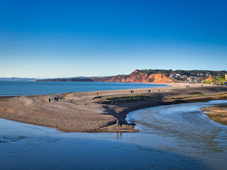 Seascape photograph of Budleigh Salterton beach in Devon, UK