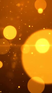 Light patterns create warm colors and shapes in a dynamic display