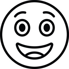 Happy smiley face icon with a cute yellow 3d cartoon illustration design featuring a joyful expression and funny smiling emoticon symbol