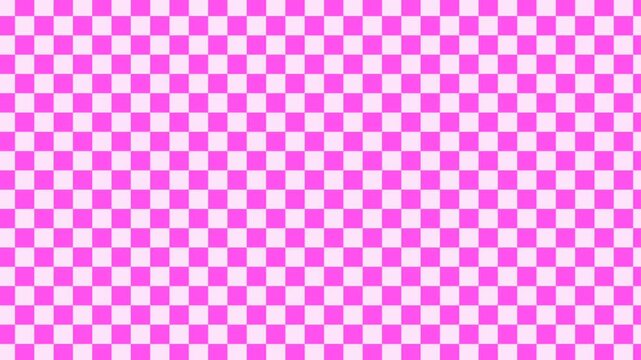 Cute aesthetic abstract background animation with soft pink checkered texture