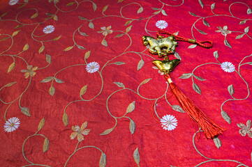 Chineses new  year  celebrations  year  of the  horses  waving  cat 