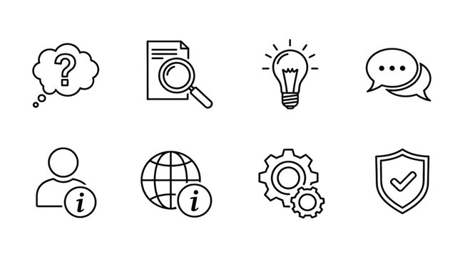 Icons representing various concepts