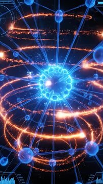 Understanding atomic structure with animated models of atoms and electrons in motion