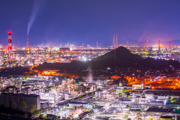 岡山県　倉敷市　水島工場夜景