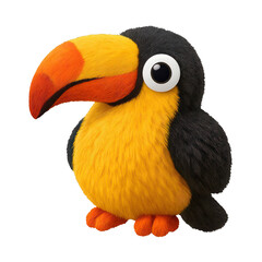Fototapeta premium PNG Colorful toucan cartoon illustration.