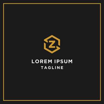 sz or zs hexagon logo
