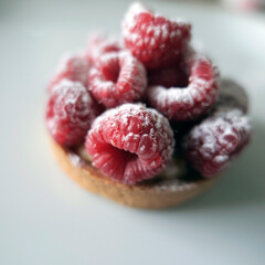 petite tartelette aux framboises