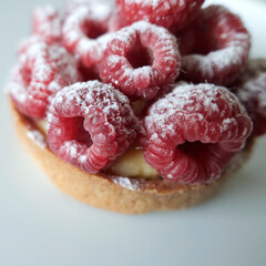 dessert aux framboises