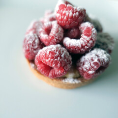 tartelette aux framboises