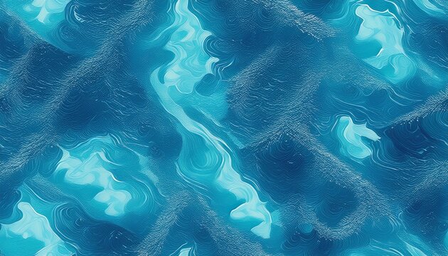 blue water seamless pattern repeated background of sea lagoon top view - Powered by Adobe