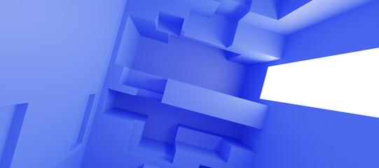 Abstract Architecture. 3d Render © neurostructure