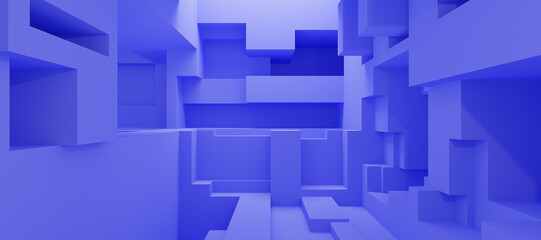 Abstract Architecture. 3d Render © neurostructure