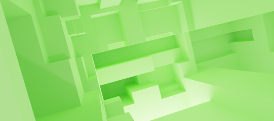 Abstract Architecture. 3d Render © neurostructure