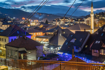 Winter evening in Travnik